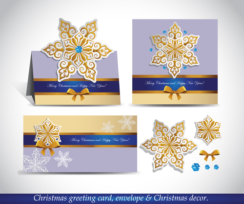 Christmas greeting card envelope with christmas decorative vector 03 greeting envelope decorative christmas card   