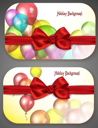 Colorful balloons Holiday cards vector holiday colorful cards card balloons balloon   