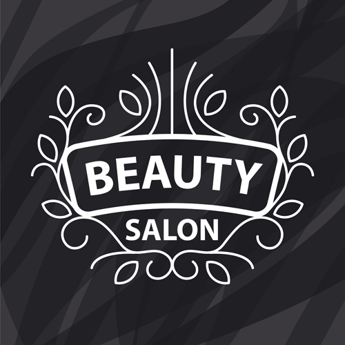 Floral with beauty salon logos vector material 01 salon logos floral beauty salon beauty   