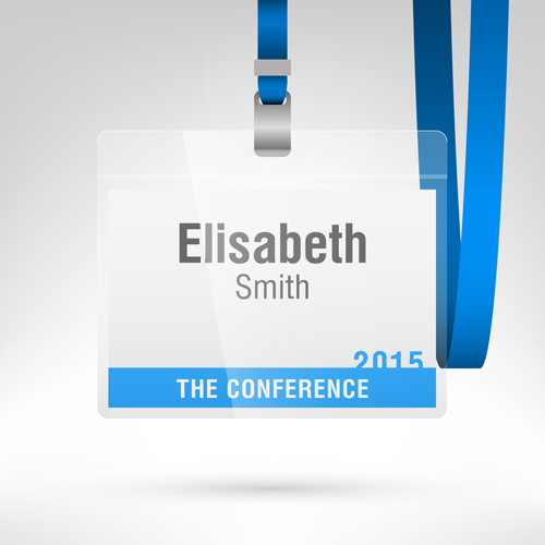 Conference card design vector 04 card   