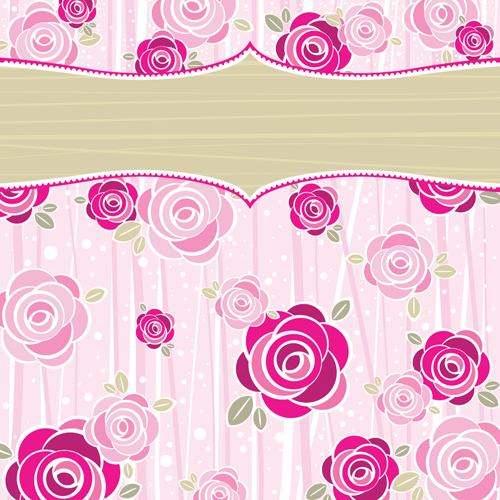 Bright Rose background vector 03 rose bright   