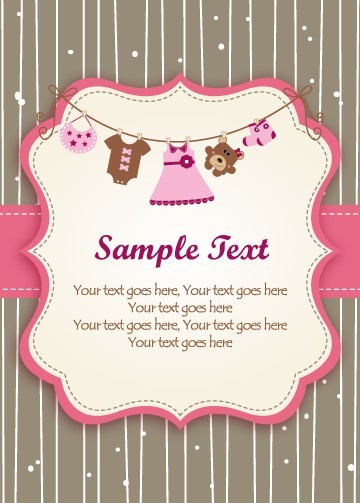 Set of Cute Baby backgrounds vector 04 cute baby   