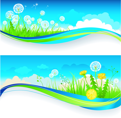 Summer blue sky banner 02 summer sky blue banner   