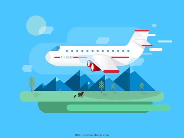 Airplane with travel vector material travel airplane   