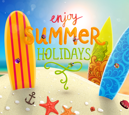 Enjoy tropical summer holidays backgrounds vector 01 tropical summer holidays holiday Enjoy backgrounds background   