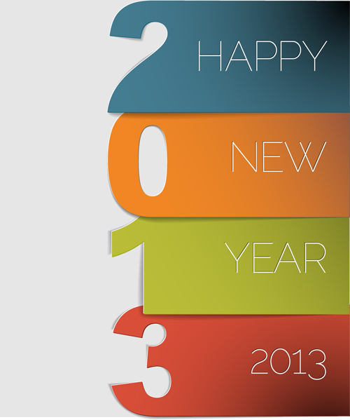 Vector set of Creative New Year 2013 design elements 03 new year elements element creative 2013   