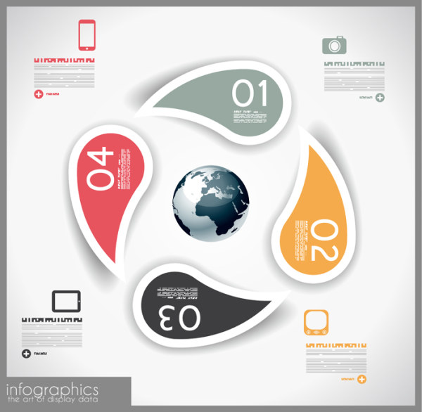 Numbered Infographics elements vector 29 Numbered Infographic numbered number infographics infographic elements element   