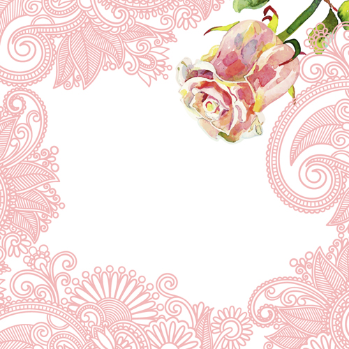 Bright Rose background vector 02 rose bright   