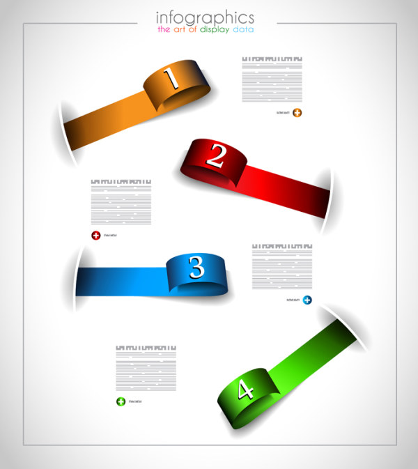 Numbered Infographics elements vector 28 Numbered Infographic numbered number infographics infographic elements element   