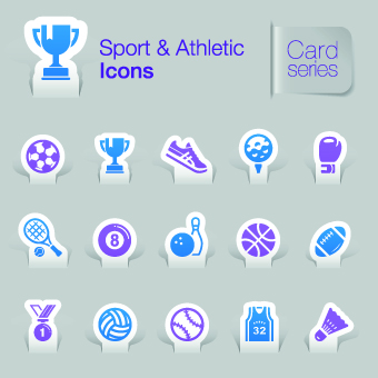 Sport and Athletic icons vector Sport icons Athletic   