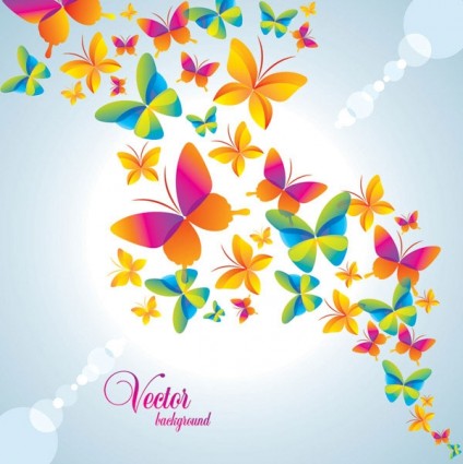 Beautiful ornate butterfly background vector 02 ornate colorful butterfly beautiful background   