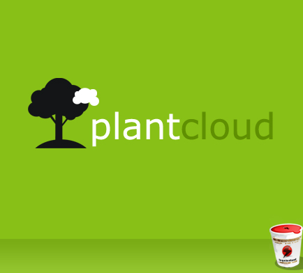 Plant and cloud background vector plant cloud   