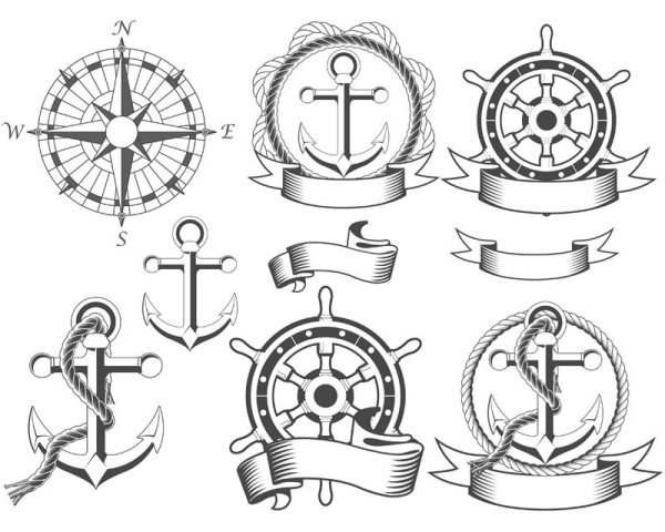 Navigation design elements vector Labels 01 navigation design navigation labels label elements   