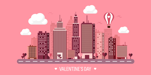 Valentines tay city template vector 03 valentines template tay city   