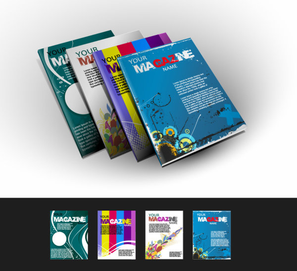 Abstract magazine cover design elements vector 01 magazine elements element cover abstract   