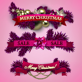 Christmas with New Year festival banner vector 03 new year new festival christmas banner   