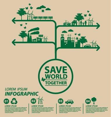 Save world eco environmental protection template vector 11 template vector Save world protection Environmental Protection environmental   