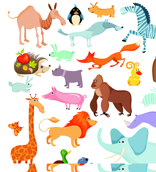 lovely animals 01 design elements lovely funny elements element animals Animal   