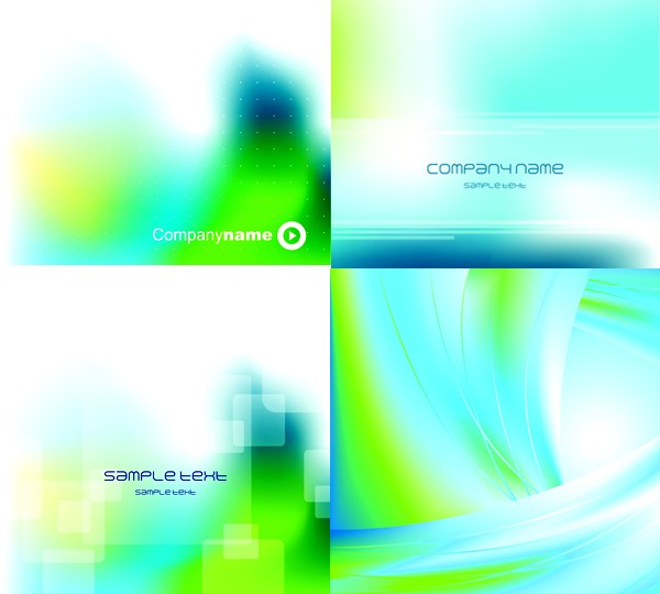 Colorful blurs background vector set colorful blurs   