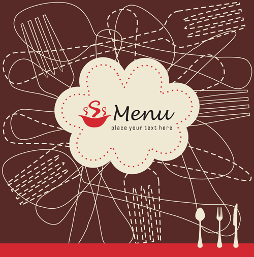 Hand drawn restaurant menu vector material 01 restaurant menu material hand drawn   