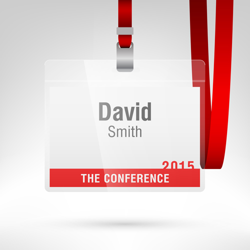 Conference card design vector 01 conference card   