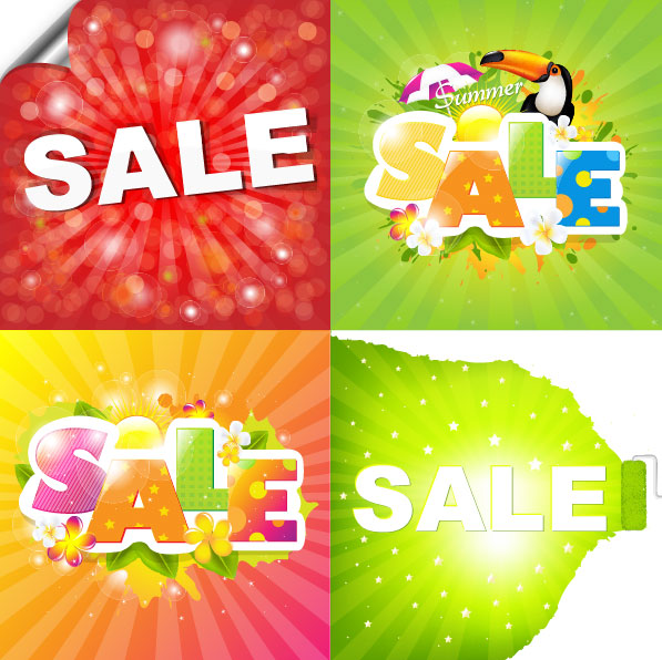 Sale elements in the summer vector graphics 04 summer sale elements element   