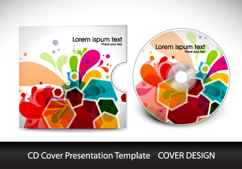 Abstract CD Cover Presentation Design vector 04 presentation cover cd abstract   