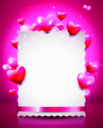 Glass texture heart with paper Valentines Day background 01 valentines Valentine heart glass texture day background   