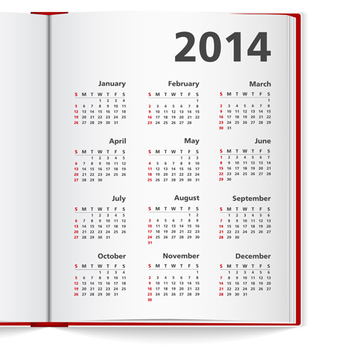 Exquisite 2014 calendars creative design vector 02 exquisite creative calendars calendar 2014   