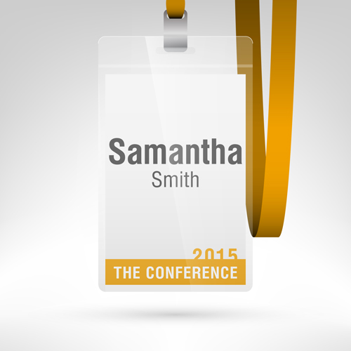 Conference card design vector 10 conference card   