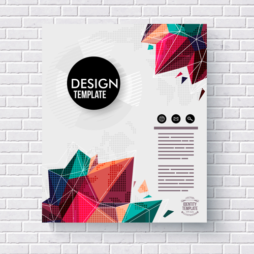 Abstract cover brochure business vectors material 01 material cover business abstract   
