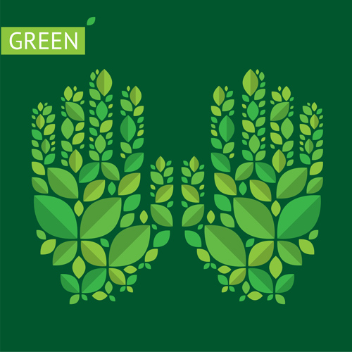 Green ecology template background vectors 05 template green ecology background   