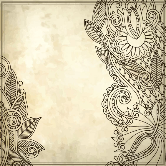 Elements of Vintage Floral Borders art vector 01 vintage floral elements element borders   