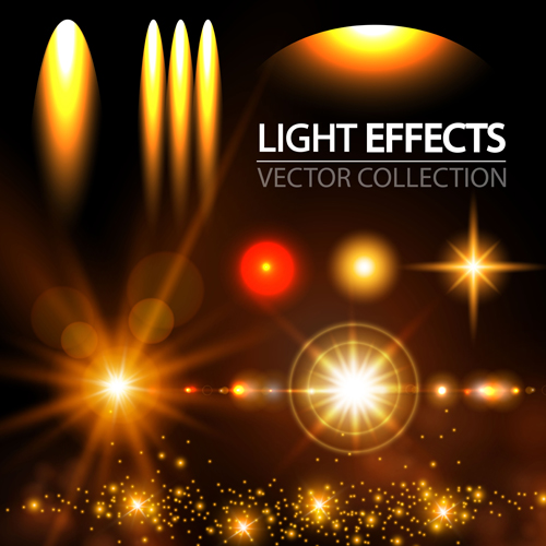 Concept light effects vector graphics 02 light effects concept   