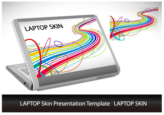 Abstract Laptop sticker vector material 04 sticker laptop abstract   