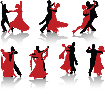 Dancing silhouette peoples vector 96106 silhouette people silhouettes dancing ballroom dancing   