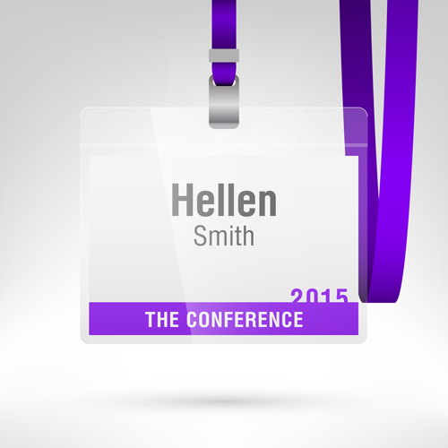 Conference card design vector 02 conference card   