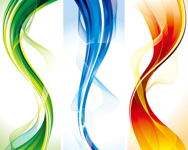 Abstract Smooth and colorful of Shiny vector background 03 smooth shiny colorful abstract   