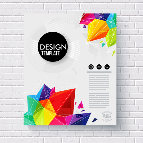 Abstract cover brochure business vectors material 04 cover business brochure abstract   