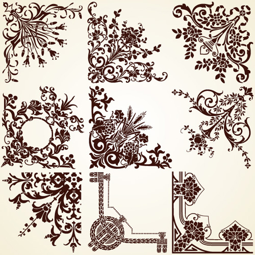 Vintage pattern area Borders and ornaments vector 04 vintage ornaments ornament borders border   