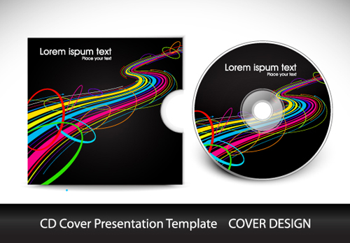 Abstract CD Cover Presentation Design vector 02 presentation cover cd abstract   