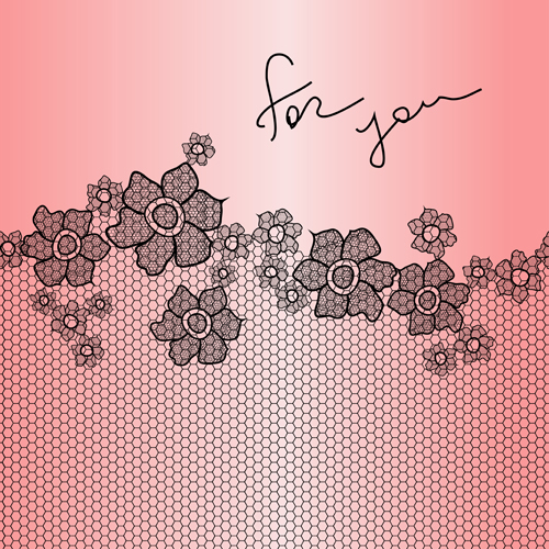 Simple lace art background vector 03 Simple lace simple background   