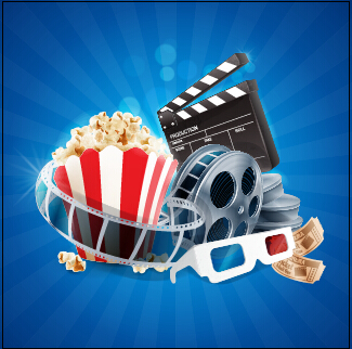 Cinema movie vector background graphics 02 movie graphics cinema background   