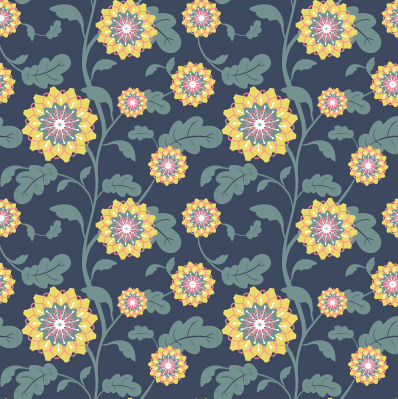 Classical flowers pattern seamless vector set 04 seamless pattern flowers classic   