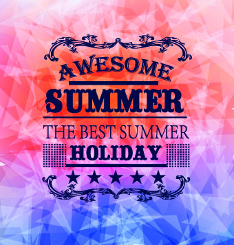 Summer Holidays with Abstract background vector 01 summer holidays holiday background vector aligncenter abstract background abstract   