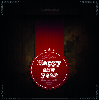 2014 New Year labels vector new year labels label   