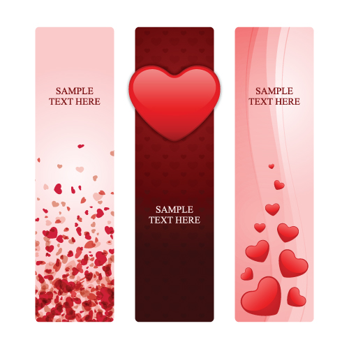 Various Valentines Day Cards design vector set 05 Various Valentine day cards card   