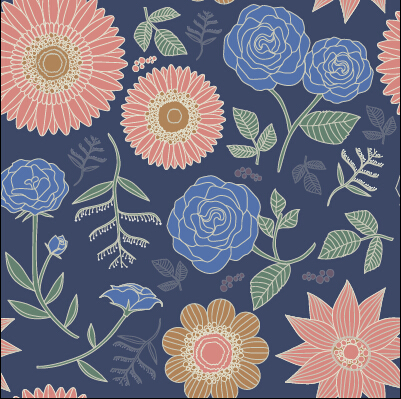 Classical flowers pattern seamless vector set 01 seamless pattern flowers classical   