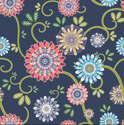 Classical flowers pattern seamless vector set 05 seamless pattern flowers flower classical   