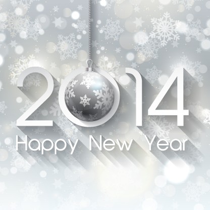 Happy New Year 2014 winter background vector winter new year happy background vector background   